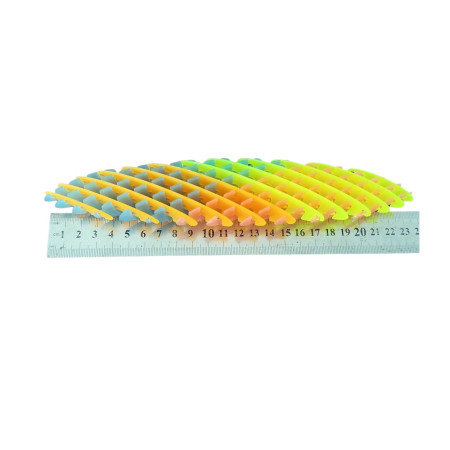 Jucarie Worm Fidget de Decompresie, Flippy, Anti Stres, Dimensiune Compacta 10 cm, Dimensiune Extinsa 24.5 cm, Multicolor