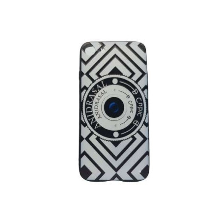 Husa Apple iPhone X/XS Multicolor Model Camera Foto + Popsocket inclus