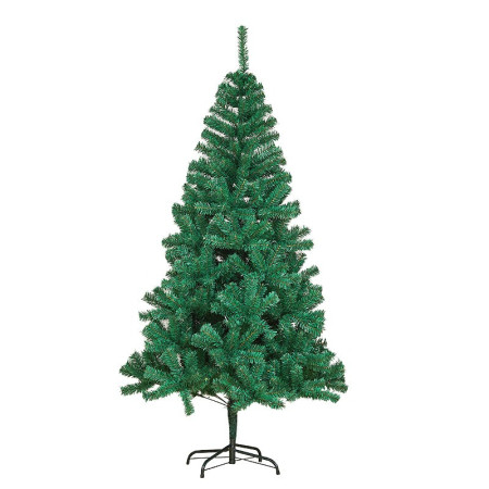 Brad de Craciun artificial, 120 cm pentru interior/exterior cu suport inclus, Verde