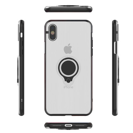 Husa Apple iPhone 6 Armor Ring cu inel magnetic Transparent