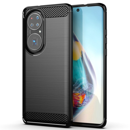 Husa Protectie, Flippy, pentru Huawei P50 Pro, TPU Carbon, Negru