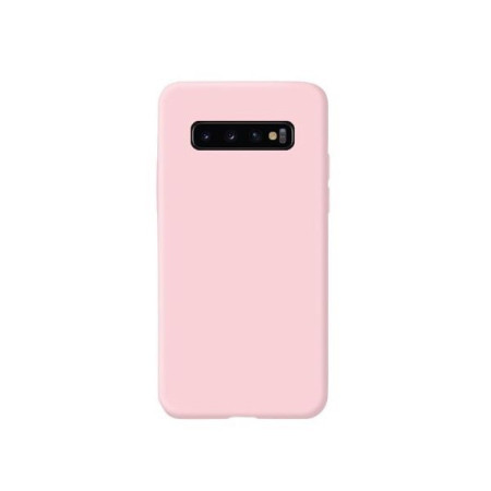 Husa protectie Flippy compatibila cu Samsung Galaxy S10 Liquid Silicone Case Roz