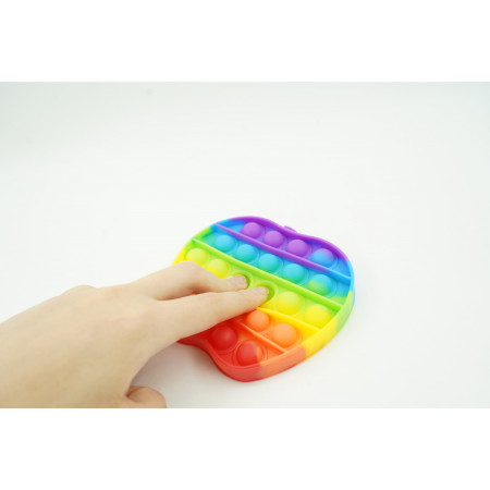 Jucarie antistres din silicon, Pop It Now and Flip It, Mar, Multicolor