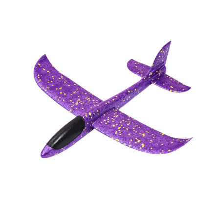 Avion Planor, Flippy, Simplu, din Poliester, 48 cm, Violet