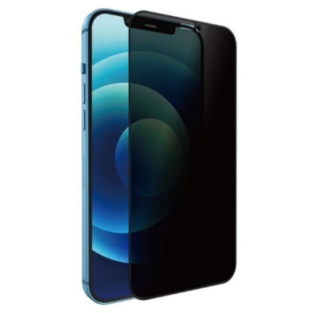 Folie sticla securizata cu sistem de montare usor si rapid Flippy pentru Apple iPhone 14 Plus / 13 Pro Max, Privacy, Transparenta