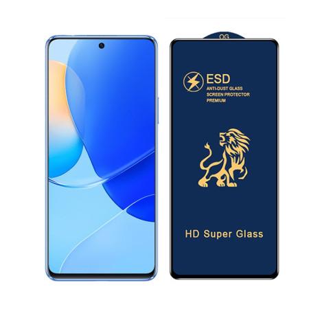 Folie ecran Flippy pentru Huawei NOVA 9 SE, Sticla ESD Premium, Lion HD Super Glass, Anti-static, Negru