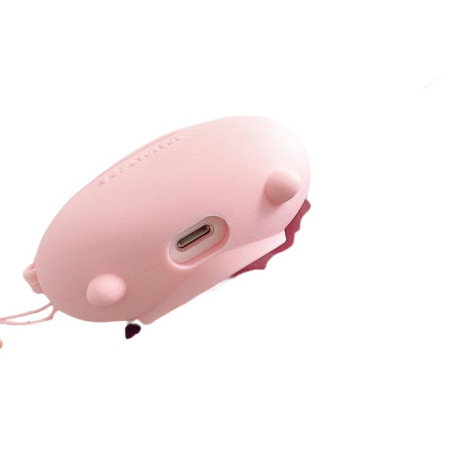 Husa AirPods cu Inel Prindere Model 1 Porc Roz