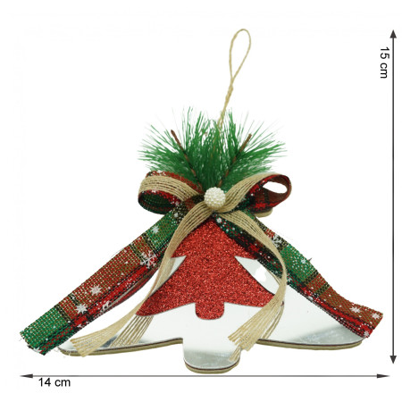 Ornament brad, Flippy, Brad, Argintiu, Lucios, 14*15CM, Acril, Interior/ Exterior