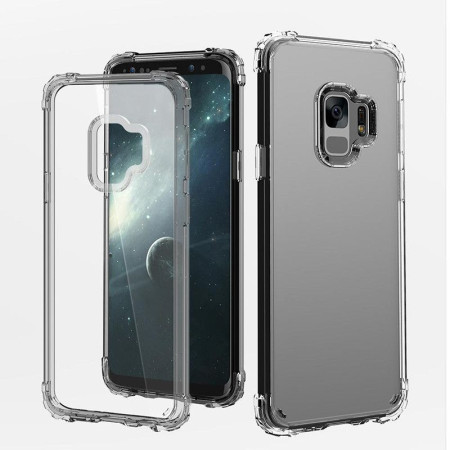 Husa de protectie pentru Samsung Galaxy S9 Tpu Antisoc Negru Transparent