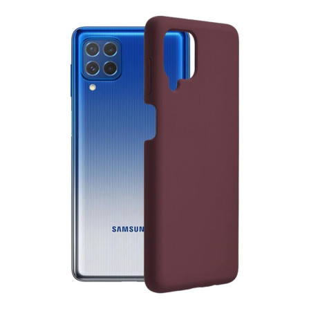 Husa Soft Edge compatibila cu Samsung Galaxy F62 / M62, Antiamprenta, Matt,HTP®, Plum Violet