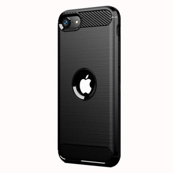 Husa Flexibila Antisoc Carbon pentru iPhone SE 2 / iPhone SE 3, Negru