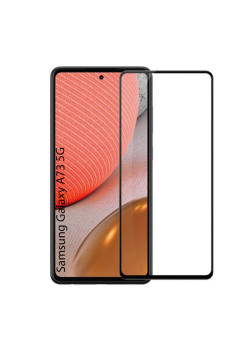 Folie sticla securizata pentru Samsung Galaxy A73 4G, Pro IAO3, Acopera tot ecranul, Full Glue cu lipire completa, 9H, 3D,HTPMAG, Negru