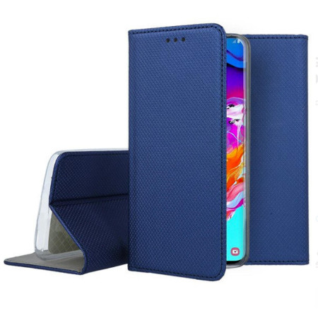 Husa wallet flip Smart Magnet pentru Huawei Y6 2019, Blue