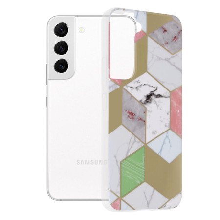 Husa compatibila cu Samsung Galaxy S22, Abstract Marble, Hex Fashion, Mov