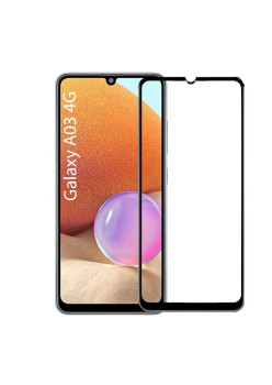 Folie sticla securizata pentru Samsung Galaxy A03 4G, Pro IAO3, Acopera tot ecranul, Full Glue cu lipire completa, 9H, 3D,HTPMAG, Neagra