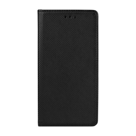 Husa Carte Smart cu Inchidere Magnetica pentru Motorola Moto G9 Play / Moto E7 Plus, Negru