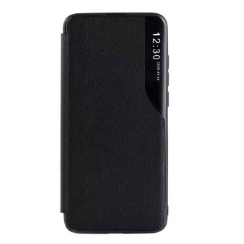 Husa Flip din Piele compatibila cu Samsung Galaxy A53 5G, E-Fold, Black