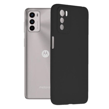Husa Soft Edge compatibila cu Motorola Moto G42, Antiamprenta, Interior Microfibra, Camera Extra Pro, Black