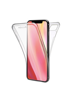 Husa HTphone Full TPU 360 V2 pentru Apple iPhone 11 Pro Max / XI Pro Max, Transparent