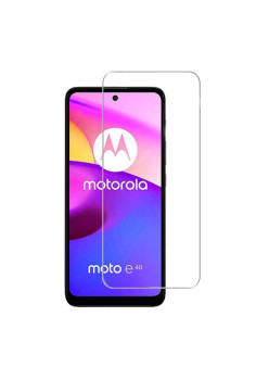 Folie sticla securizata compatibila cu Motorola E40, N.1,2.5D, 9H, Case Friendly, Edge HTPMAG, Transparenta