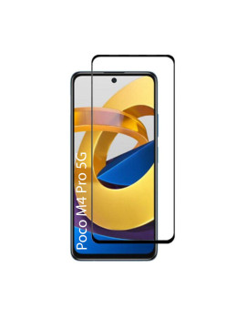 Folie sticla securizata pentru Xiaomi Poco M4 Pro 5G, Pro IAO3, Acopera tot ecranul, Full Glue cu lipire completa, 9H, 3D,HTPMAG, Neagra