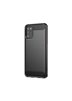 Husa Flexibila Antisoc Carbon pentru Samsung Galaxy A02s, Negru