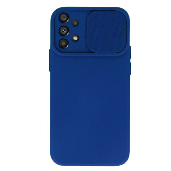 Husa protectie spate si camera foto compatibila cu Samsung Galaxy A33, Privacy CamShield, Interior Microfibra, Albastru