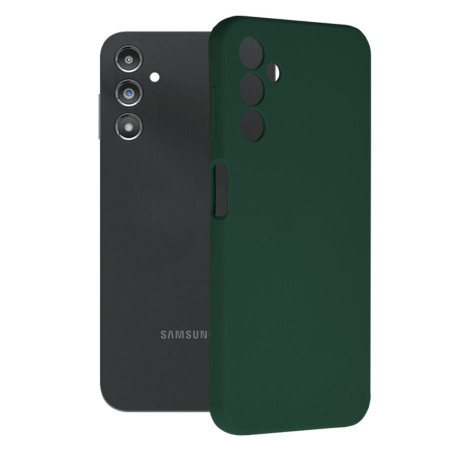 Husa Soft Edge compatibila cu Samsung Galaxy A14 5G, Antiamprenta, Interior Microfibra, Camera Extra Pro, Verde