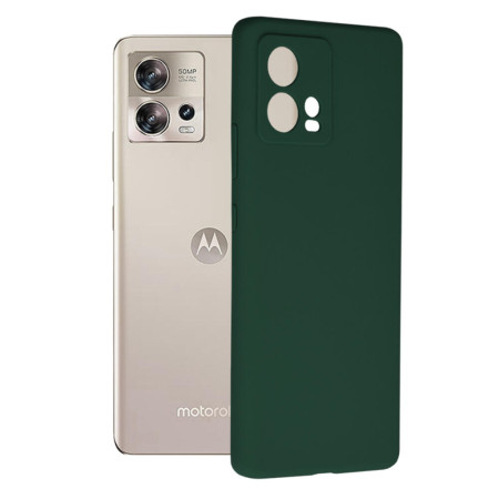 Husa Soft Edge compatibila cu Motorola Edge 30 Fusion, Antiamprenta, Interior Microfibra, Camera Extra Pro, Verde