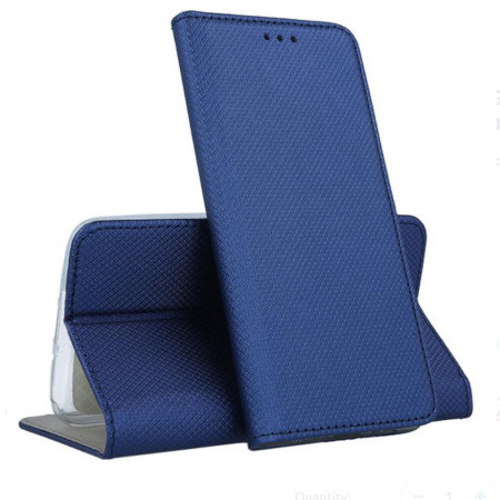 Husa wallet flip Smart Magnet pentru Huawei Y6 2019, Blue