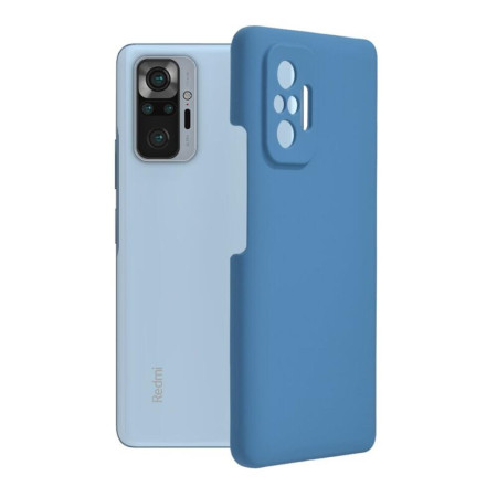 Husa Soft Edge compatibila cu Xiaomi Redmi Note 10 Pro, Antiamprenta, Matt,HTP®, Denim Blue