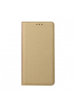 Husa Flip PU cu Inchidere Magnetica pentru Samsung Galaxy S21, Gold