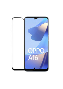 Folie sticla securizata pentru Oppo A16 4G, Pro IAO3, Acopera tot ecranul, Full Glue cu lipire completa, 9H, 3D,HTPMAG, Negru