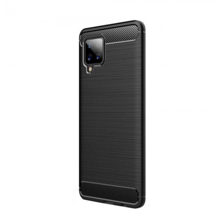 Carcasa FiberCarbon pentru Samsung Galaxy A42 5G, Antisoc - Black