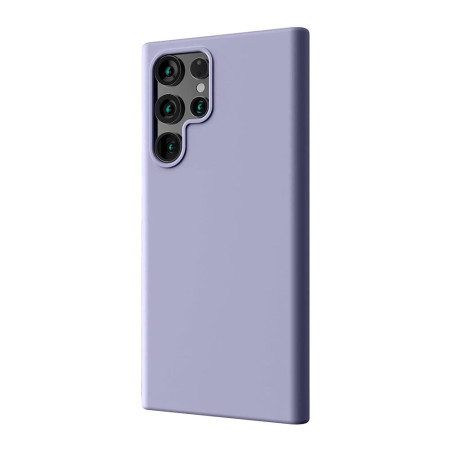 Husa protectie compatibila cu Samsung Galaxy S22 Ultra, ultra silm, silicon HTPMAG, Camera SuperProtect, Interior din Microfibra, Lavender 32.422