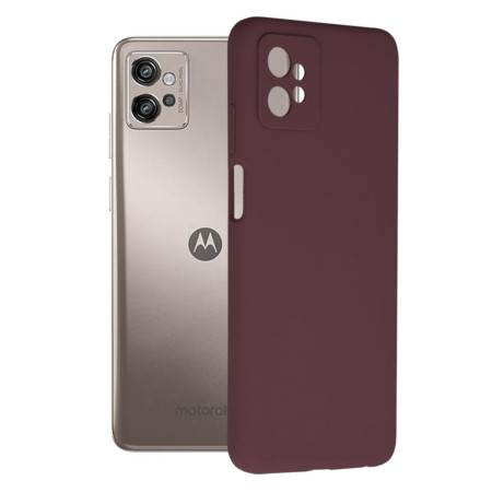 Husa Soft Edge compatibila cu Motorola Moto G32, Antiamprenta, Interior Microfibra, Camera Extra Pro, Violet