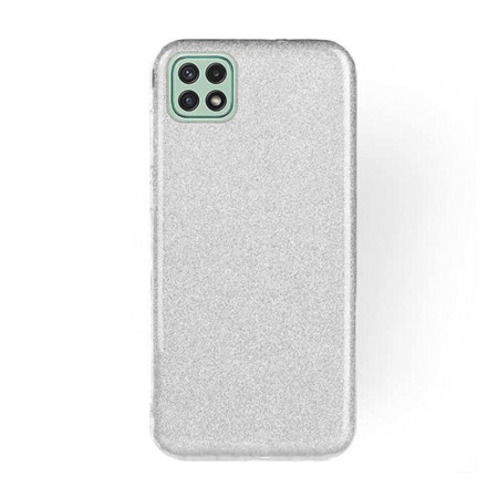 Husa Glitter ON pentru Samsung Galaxy A22 5G, Argintiu