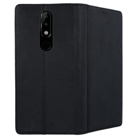 Husa Flip Cover Smart Magnet pentru Nokia 3.1 2018, Negru