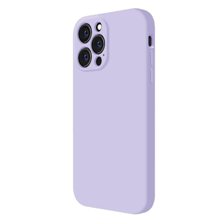 Husa protectie compatibila cu Apple iPhone 13 Pro, ultra silm, silicon HTPMAG, Camera SuperProtect, Interior din Microfibra, Lavender 32.422