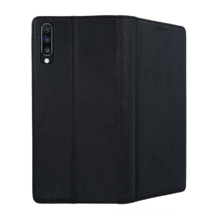 Husa wallet flip Smart Magnet pentru Samsung Galaxy A70, Black