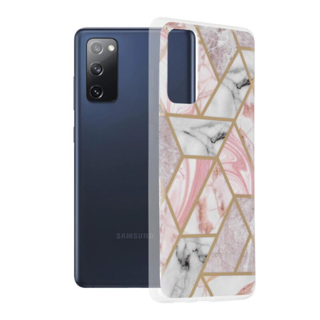 Husa compatibila cu Samsung Galaxy S20 FE, Abstract Marble, Hex Fashion, Pink