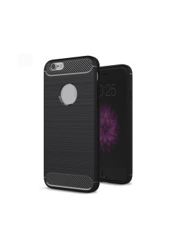 Husa Flexibila HTP Carbon compatibila cu Apple iPhone 6 Plus / 6s Plus, Black