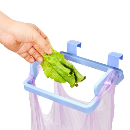 Suport Punga plastic pentru saci de gunoi sau prosoape pentru Bucatarie, Albastru