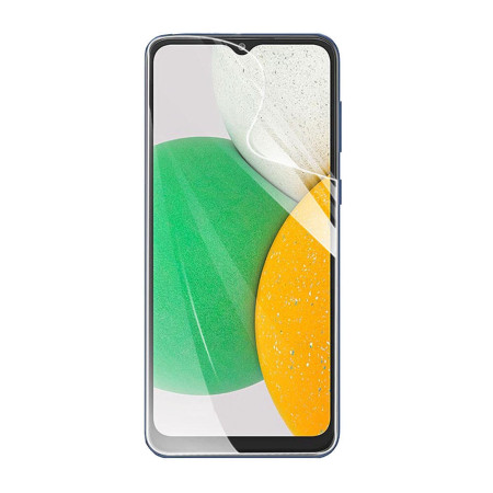 Folie de Protectie compatibila cu Samsung Galaxy A03, Flexible, Silicon, Protectie Completa,Instalare usoara, Full Glue,Hydrogel HTPMAG®, Transparenta