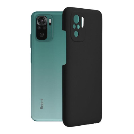 Husa Soft Edge compatibila cu Xiaomi Redmi Note 10 / 10S, Antiamprenta, Matt,HTP®, Black