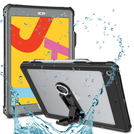 Husa pentru iPad 10.2" (2019 / 2020 / 2021), Waterproof IP68, Black