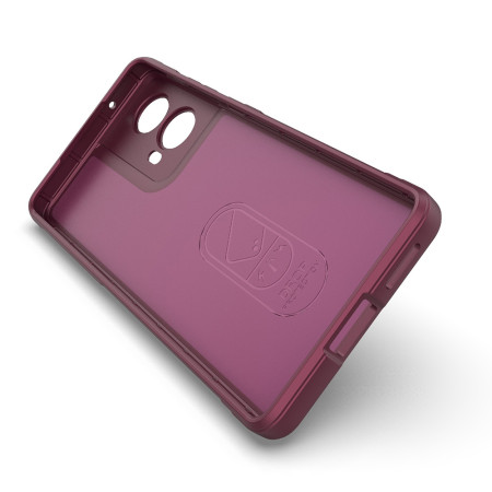 Husa Antisoc pentru Motorola Moto G85, Margini Anti Alunecare, Magic Shield, Purple