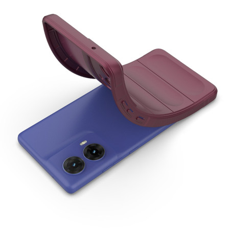 Husa Antisoc pentru Motorola Moto G85, Margini Anti Alunecare, Magic Shield, Purple