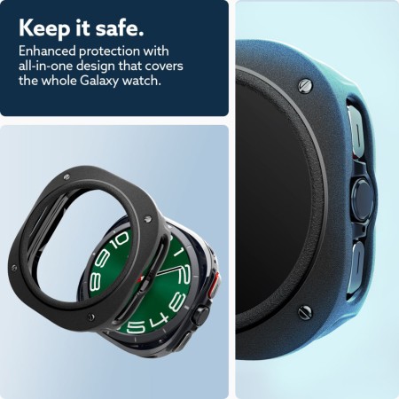 Husa pentru Samsung Galaxy Watch Ultra 47mm - Spigen Caseology Vault - Matte Black