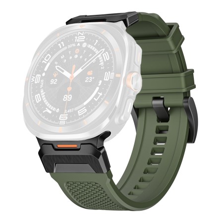 Curea pentru Samsung Galaxy Watch Ultra 47mm - Techsuit Watchband (W068) - Green / Black